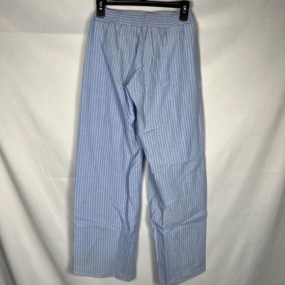 bobi Los Angeles 100% Cotton Pinstripe Wide Leg Pants (XS) - Picture 5 of 8